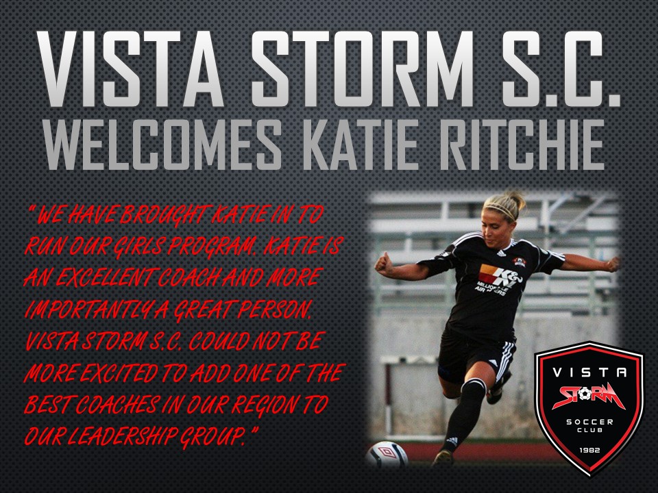 Vista Storm S.C. Hire Katie Ritchie To Run Girl's Program