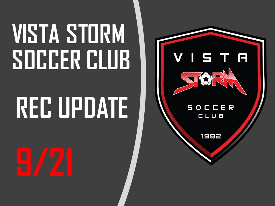 9/21/2020 Vista Storm SC Rec. Update